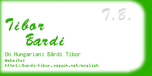 tibor bardi business card