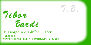 tibor bardi business card